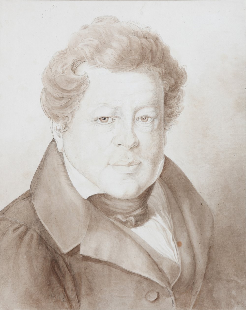 Porträtt av Alexander Ivanovich Turgenev 1784-1845, 1833 av Georg Christian August Kestner