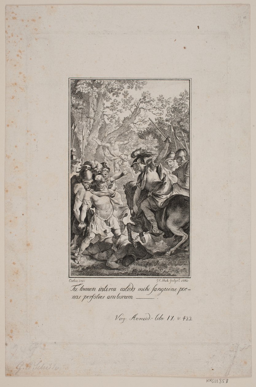 Illustration till Vergilius Aeneid av Georg Christian Schule