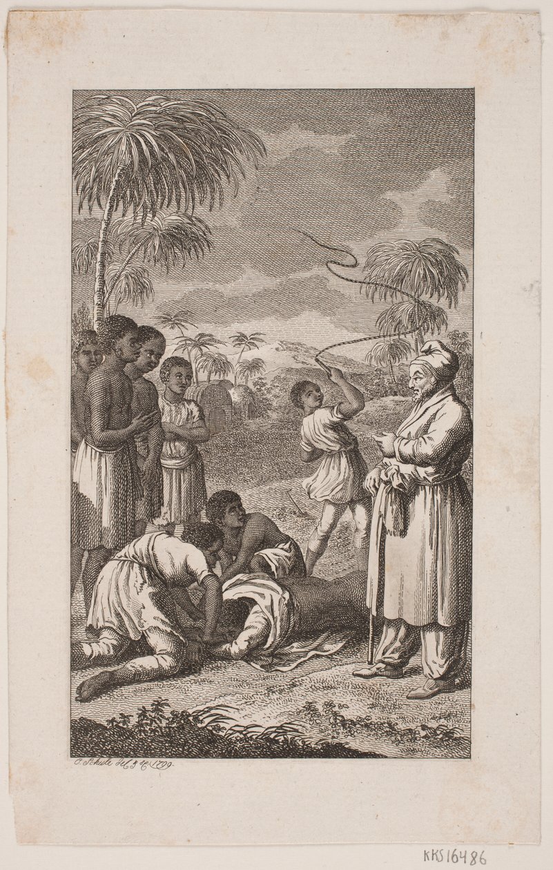 Svart slav piskas av Georg Christian Schule