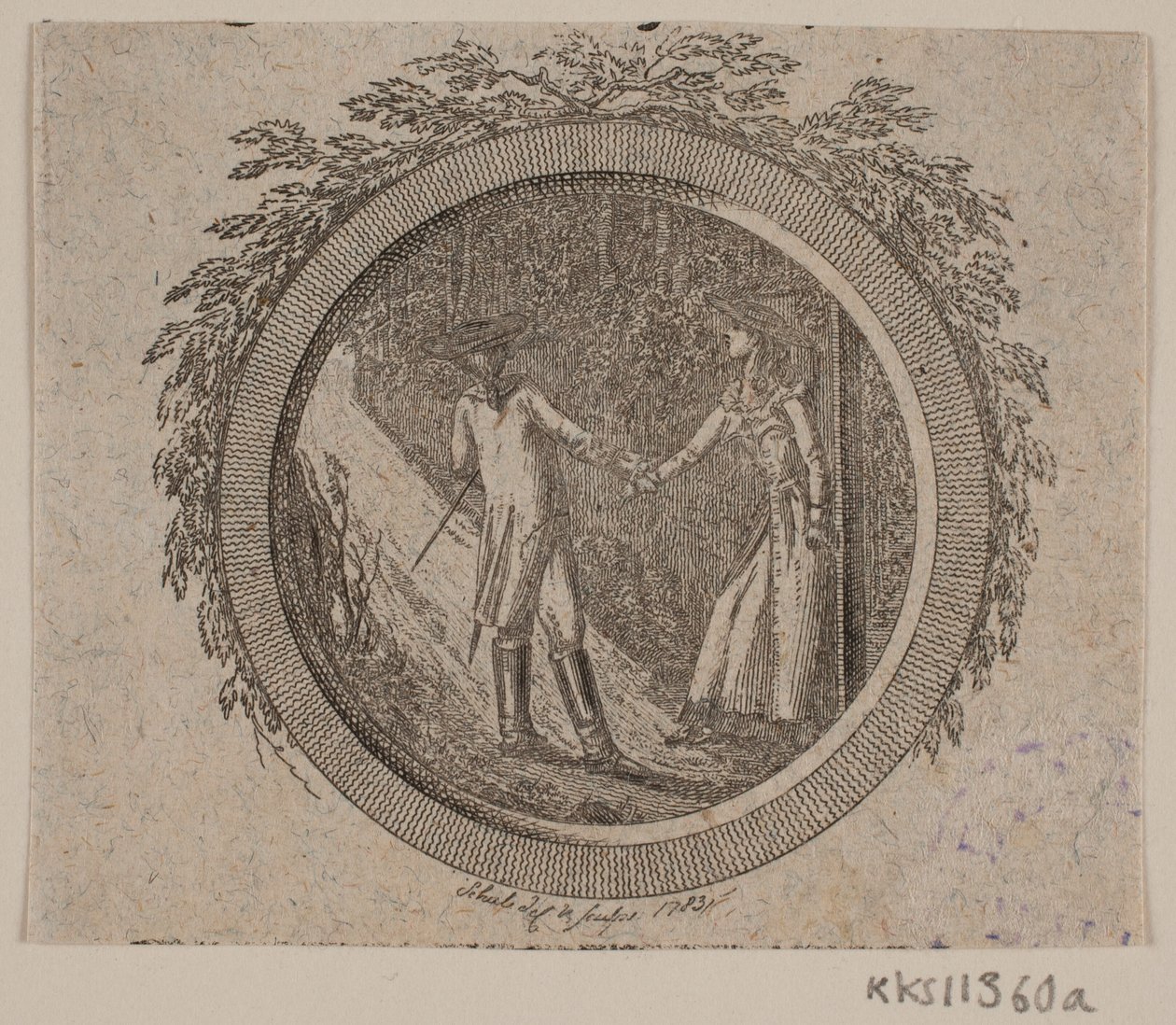 Titelvinjett för S. Richardson: "Miss Clarissa Harlowe