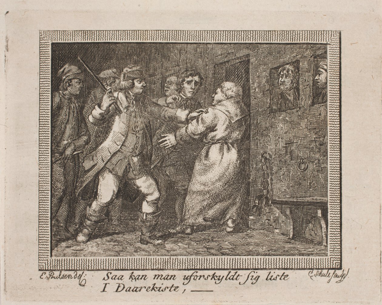 Vinjett för J. H. Wessels "Alla skrifter" av Georg Christian Schule