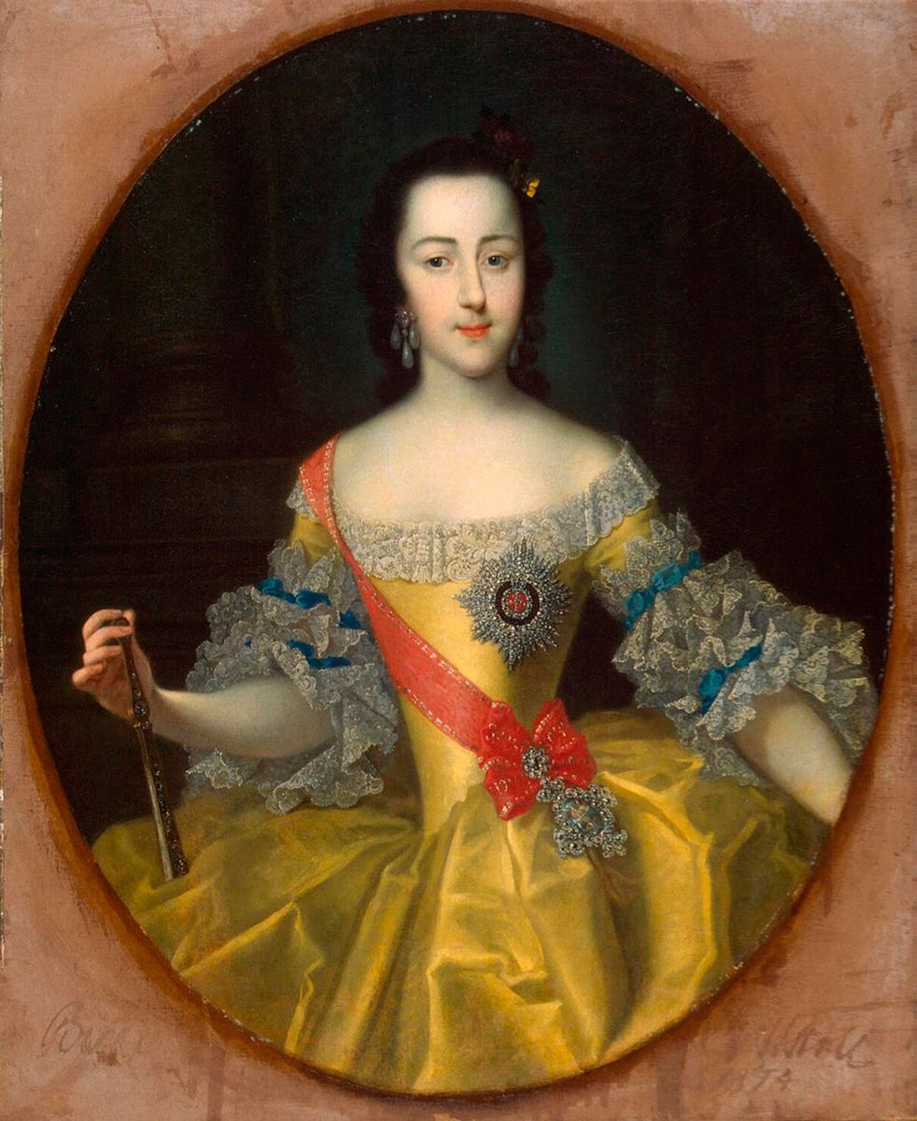 Porträtt av storhertiginnan Ekaterina Alekseyevna