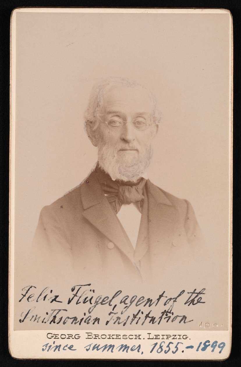 Porträtt av Felix Flugel 1820-1904, 1894. av Georg Conrad Adolph Brokesch