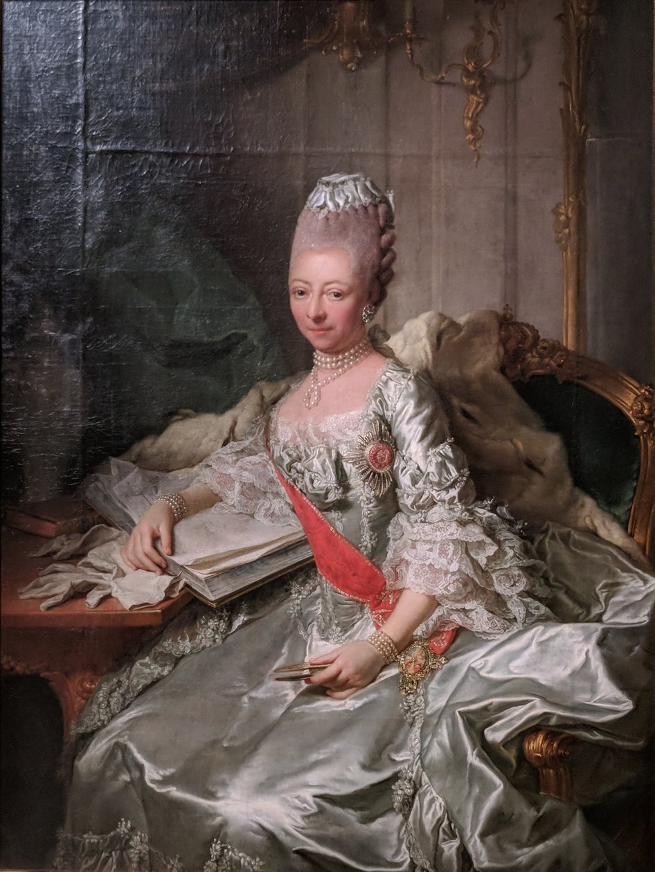 Hertiginnan Luise Friederike av Mecklenburg-Schwerin av Georg David Matthieu
