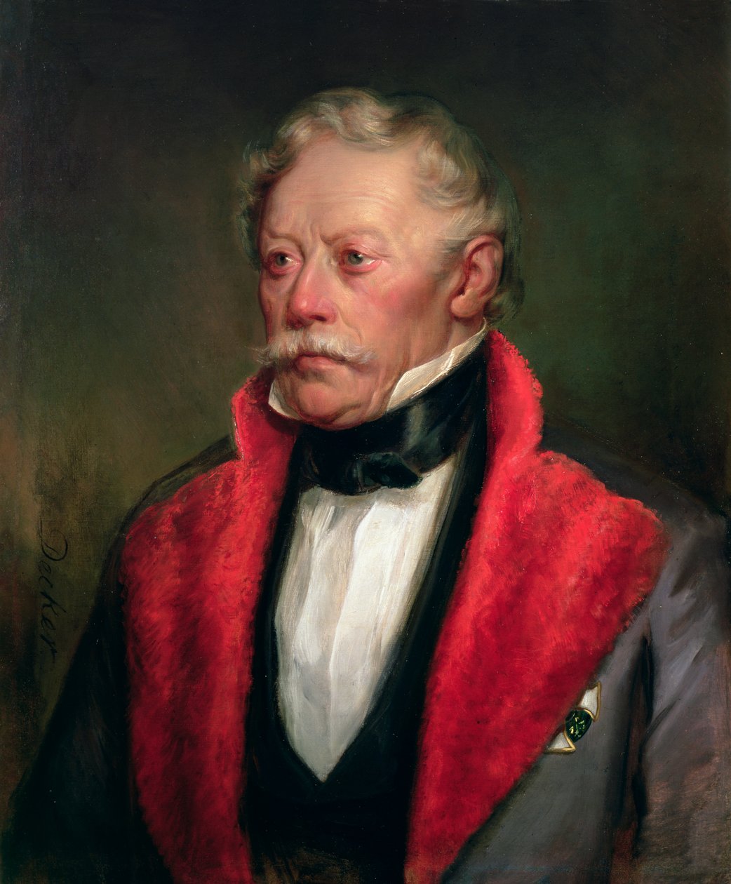 Johann Joseph Wenzel, greve Radetzky (1766-1858) guvernör i de Lombardo-venetianska territorierna i mitten av 1800-talet av Georg Decker