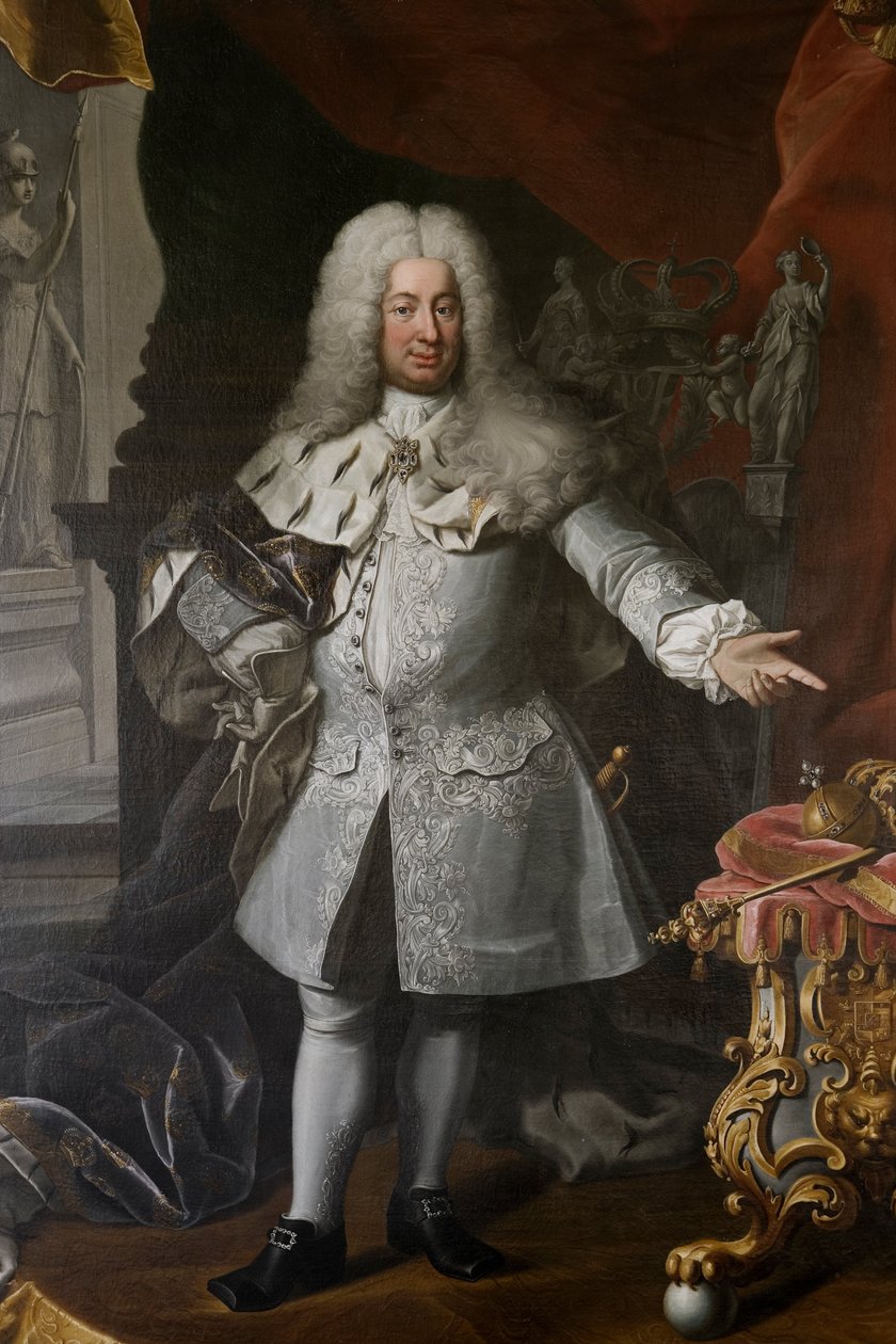 Fredrik I, Sveriges kung, ca 1720 (olja på duk) av Georg Engelhardt Schröder