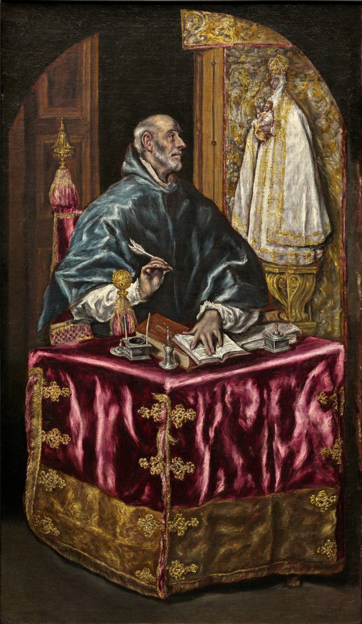 Saint Ildefonso, ca 1603-1614 (olja på duk) av Georg Flegel