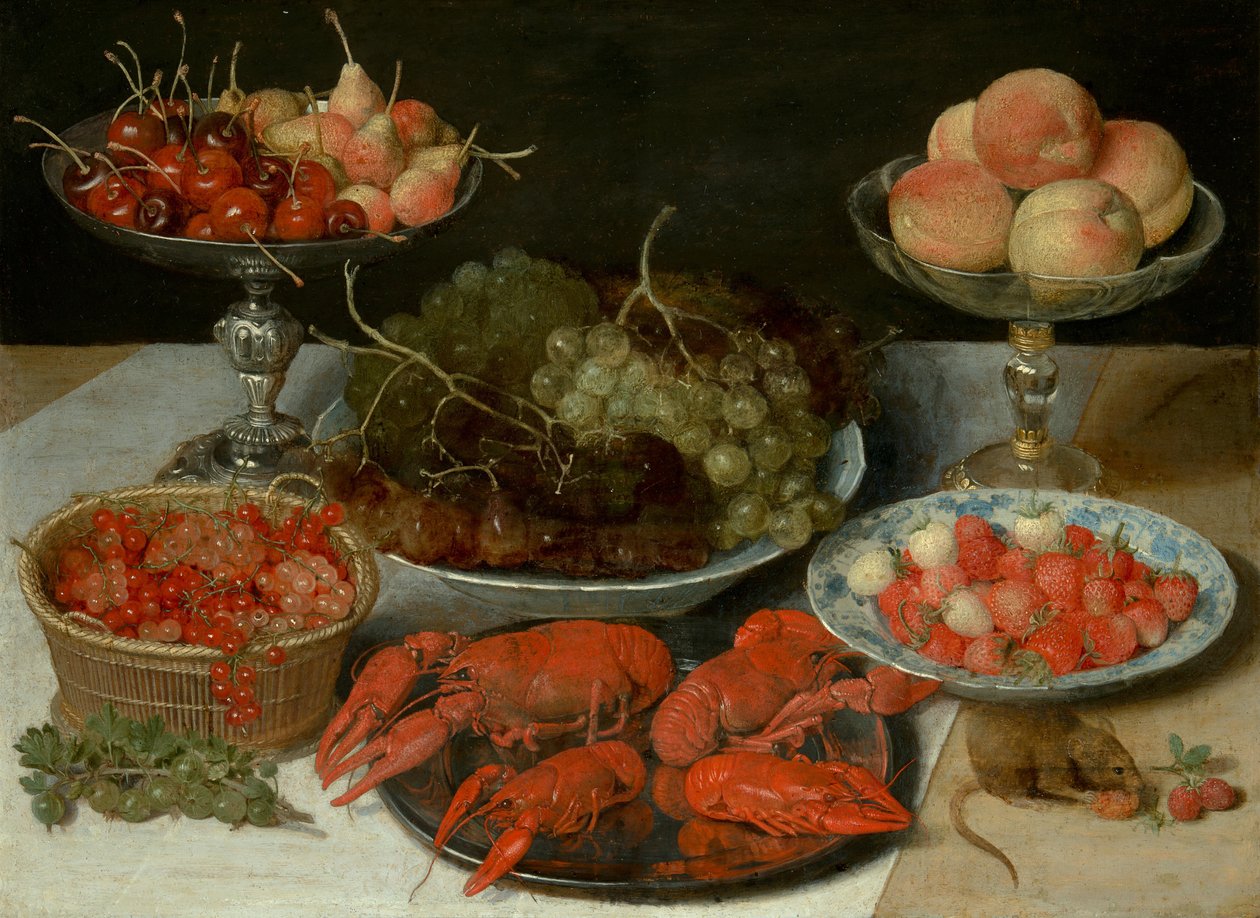 Stilleben med frukt och kräftor av Georg Flegel