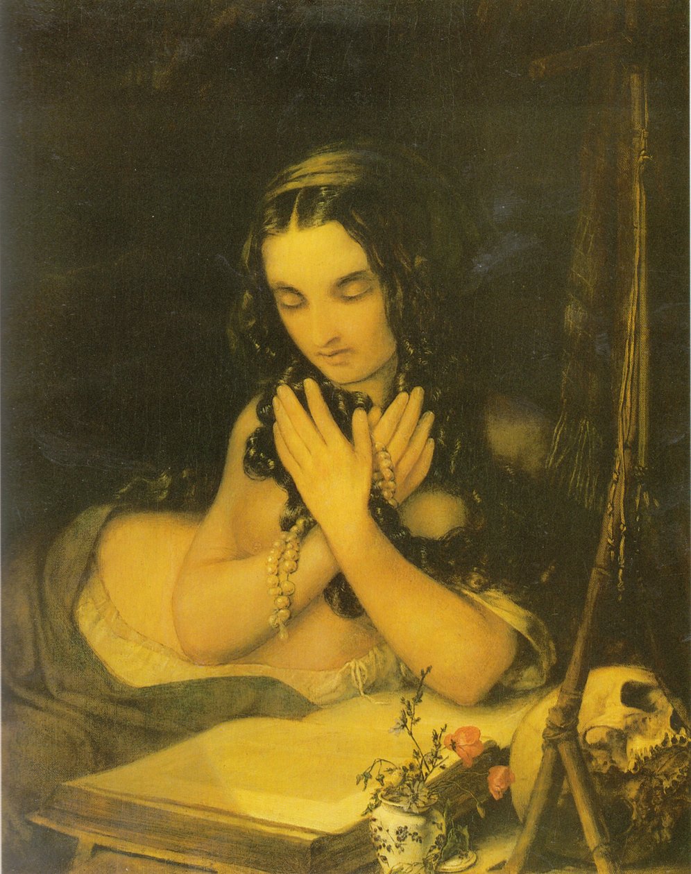 Tysk:  Maria Magdalena Botfärdiga Maria Magadalene av Georg Friedrich Kersting