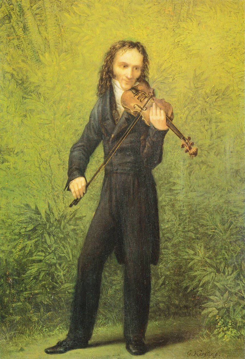 Violinisten Niccolò Paganini av Georg Friedrich Kersting