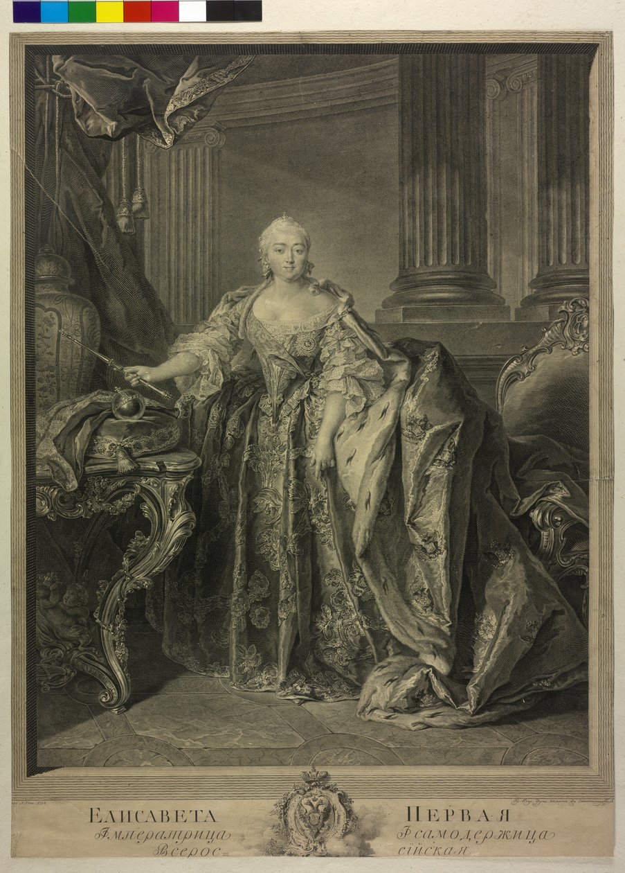 Kejsarinnan av Ryssland Elisabeth Petrowna av Georg Friedrich Schmidt