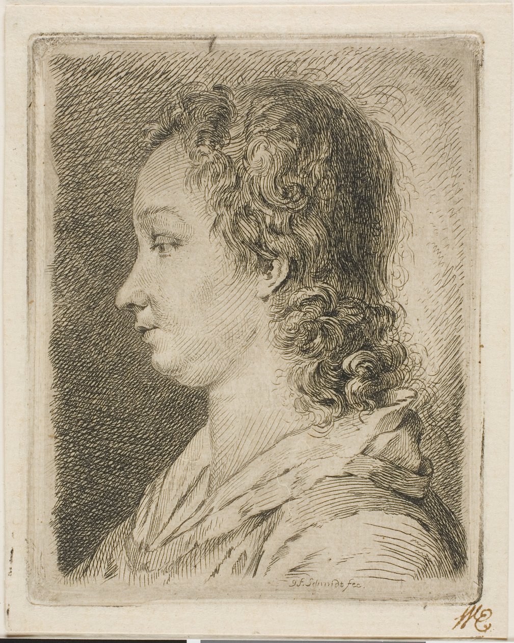 Madame Schmidt (konstnärens fru) av Georg Friedrich Schmidt