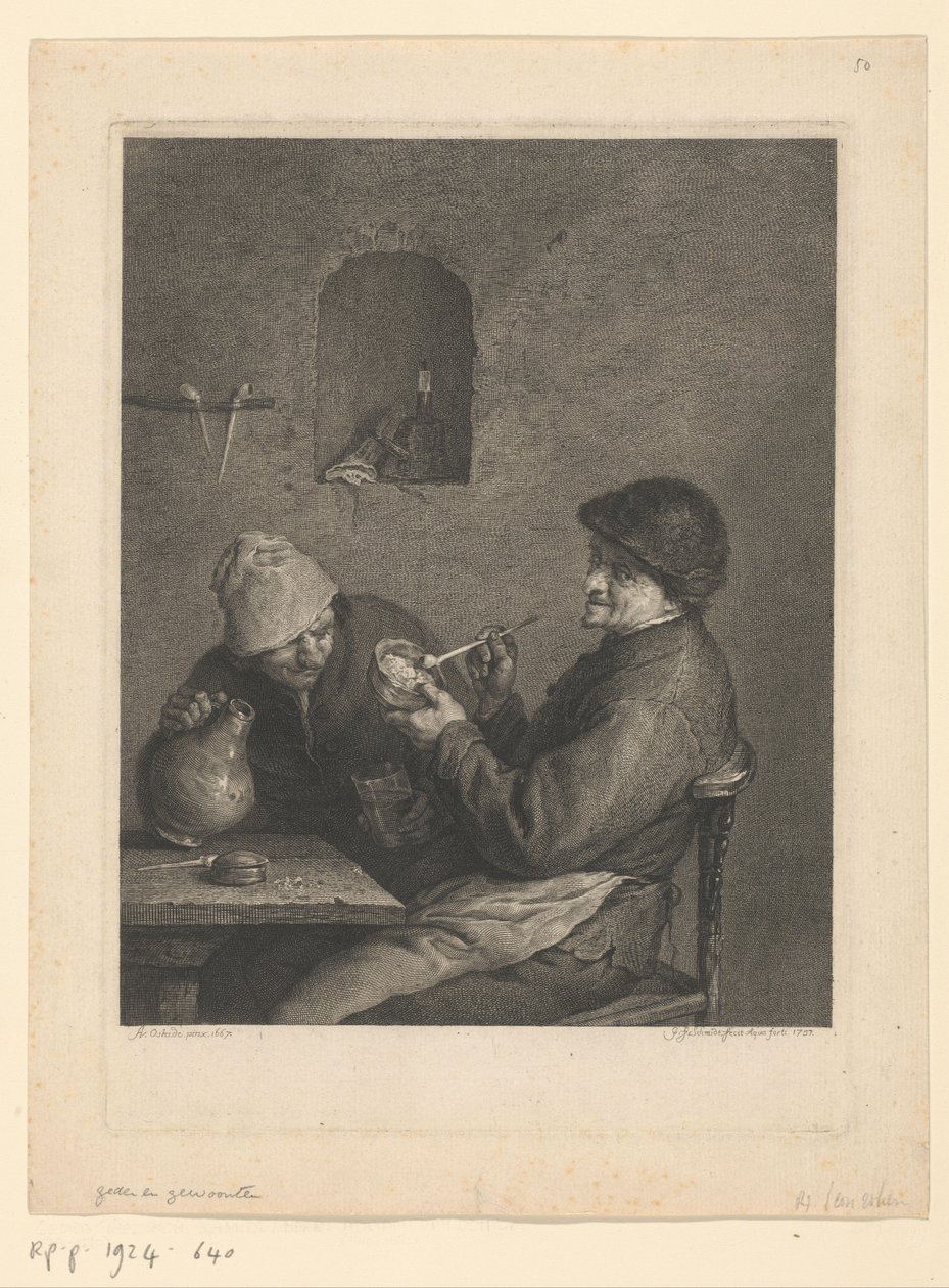 Rökare och dricker av Georg Friedrich Schmidt