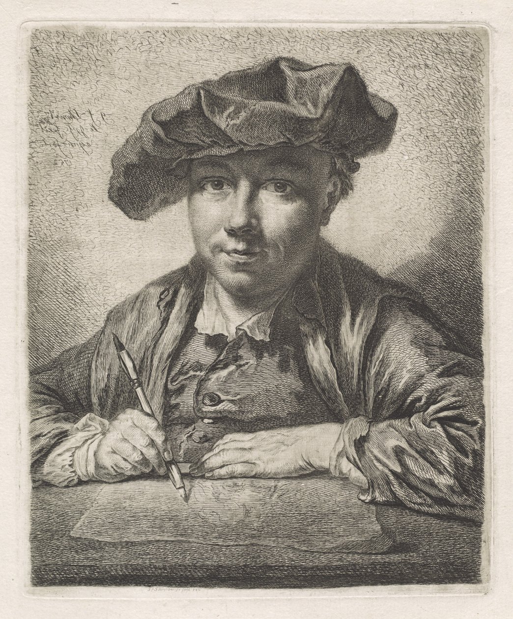 Självporträtt av Georg Friedrich Schmidt