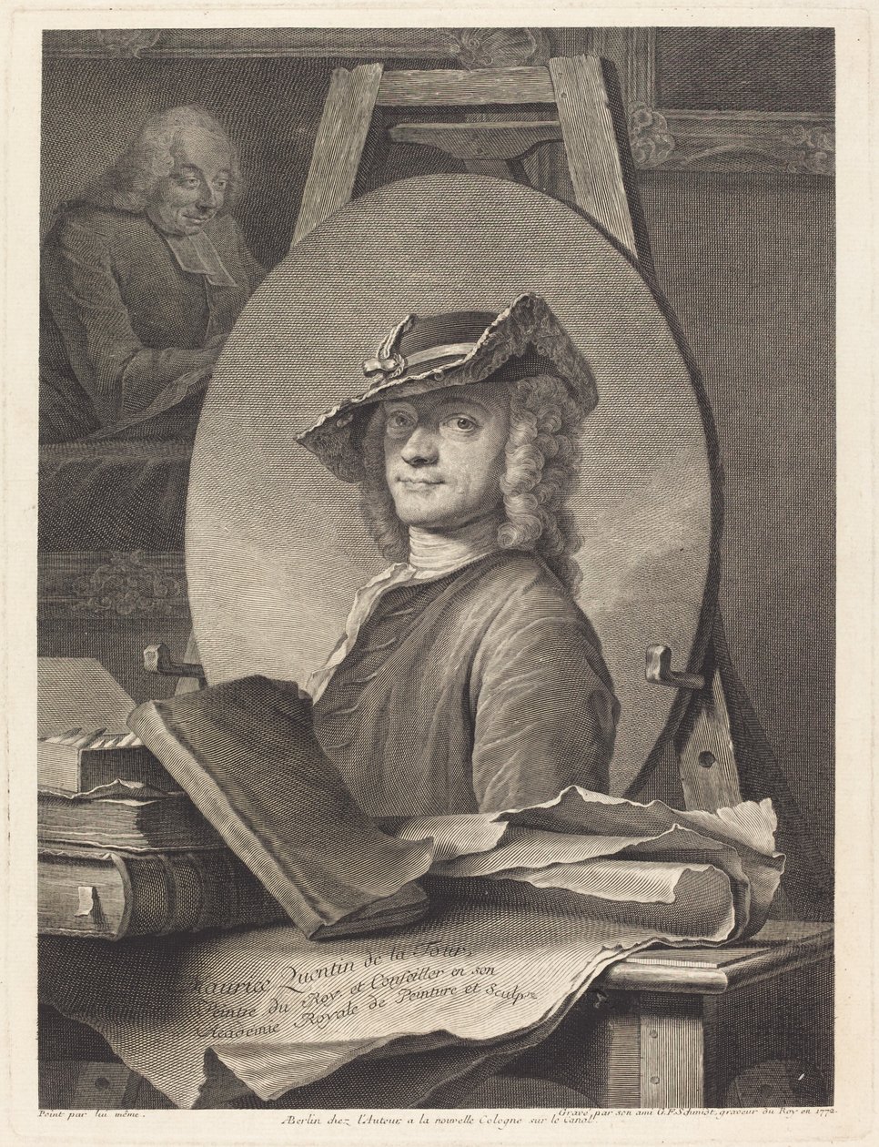 Maurice Quentin de la Tour av Georg Friedrich Schmidt after Maurice Quentin de La Tour