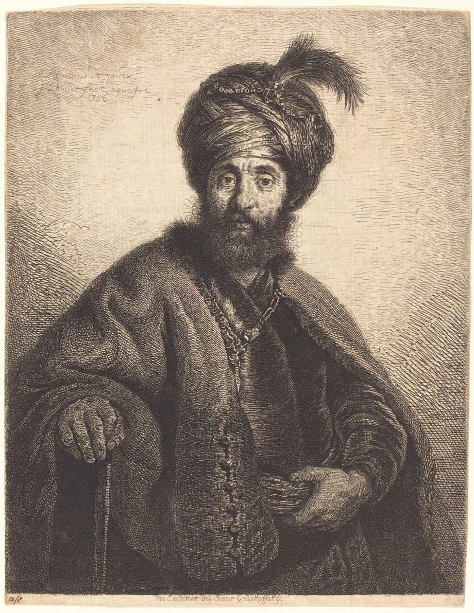 Den persiska av Georg Friedrich Schmidt after Rembrandt van Rijn