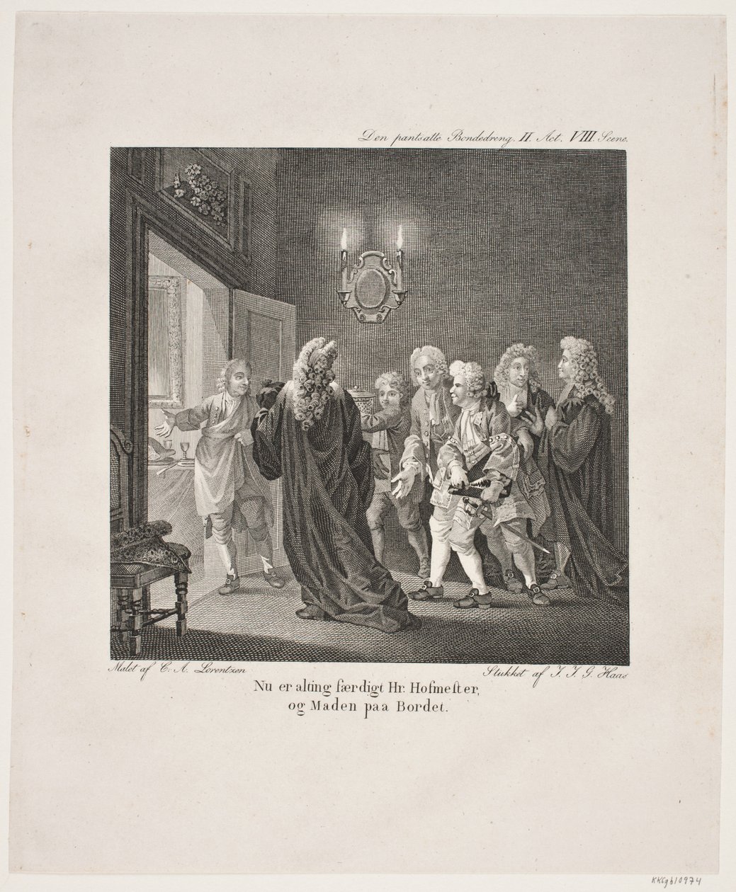Illustration till Holbergs komedier av Georg Haas