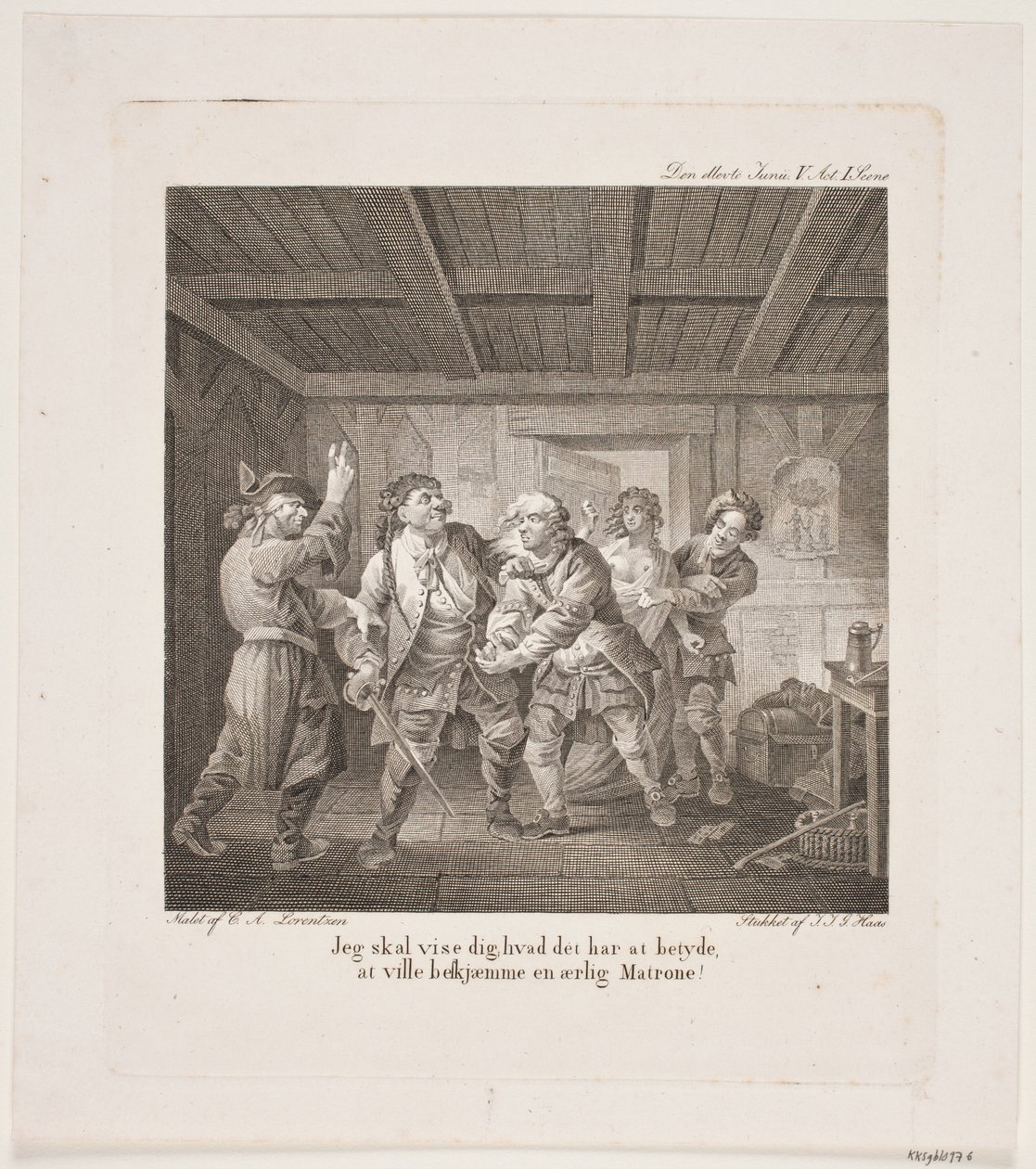 Illustration till Holbergs komedier av Georg Haas