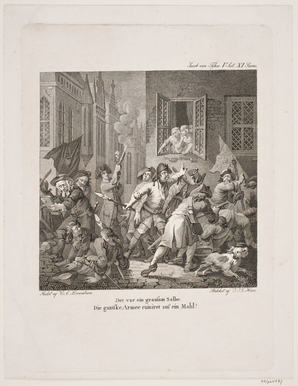 Illustration till Holbergs komedier av Georg Haas