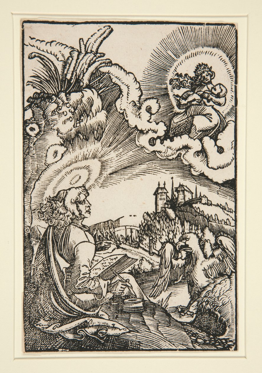 St John på Patmos av Georg Lemberger
