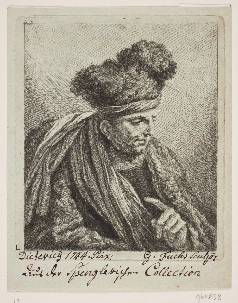 En man med turban av Georg Mathias Fuchs