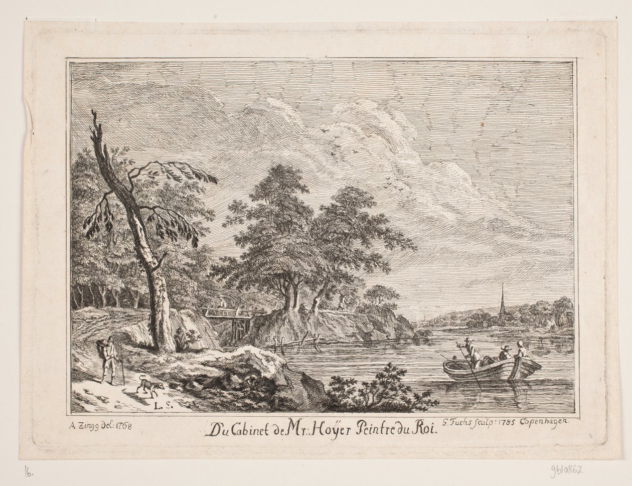 Flodparti av Georg Mathias Fuchs