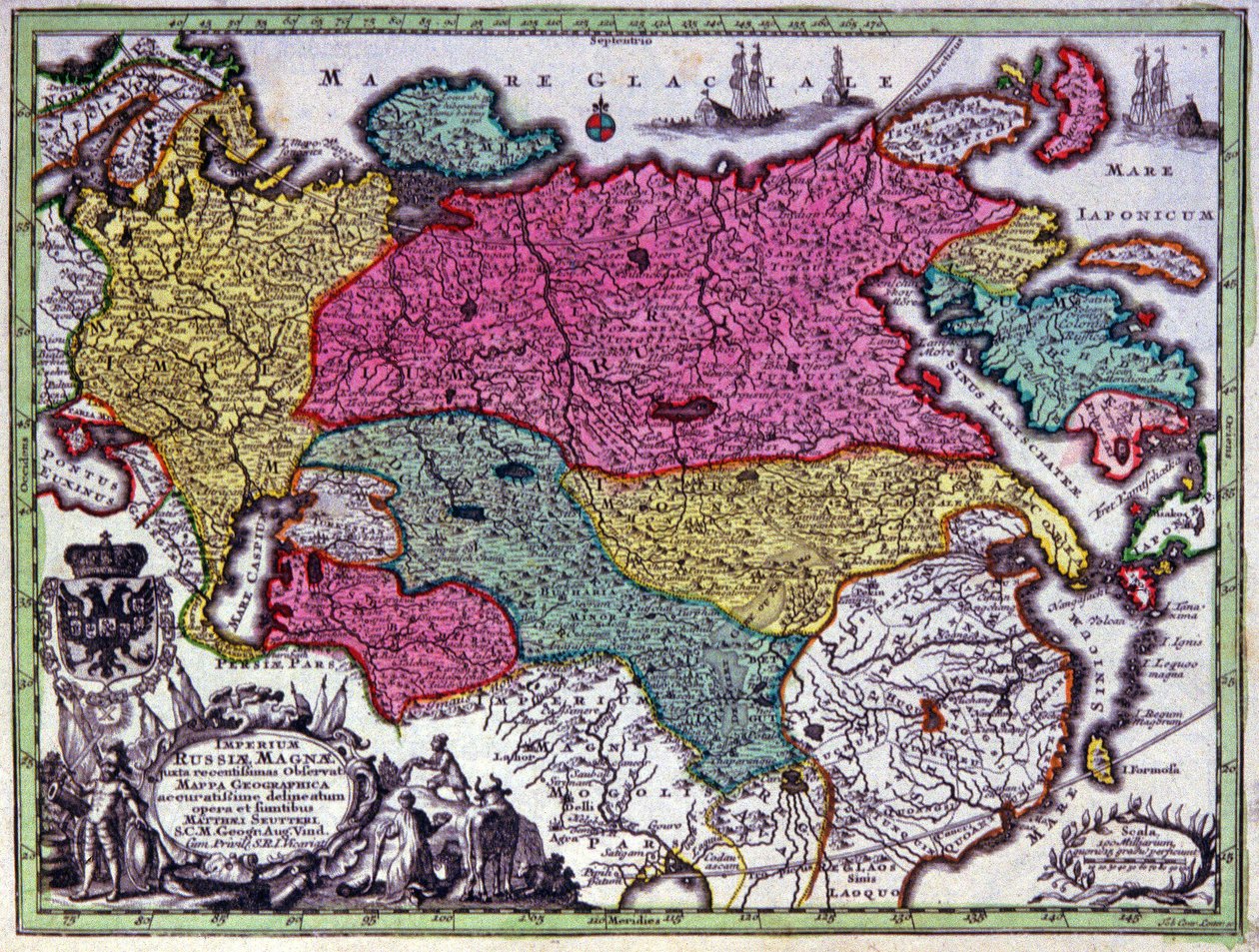 Det ryska imperiet av Georg Matthäus Seutter