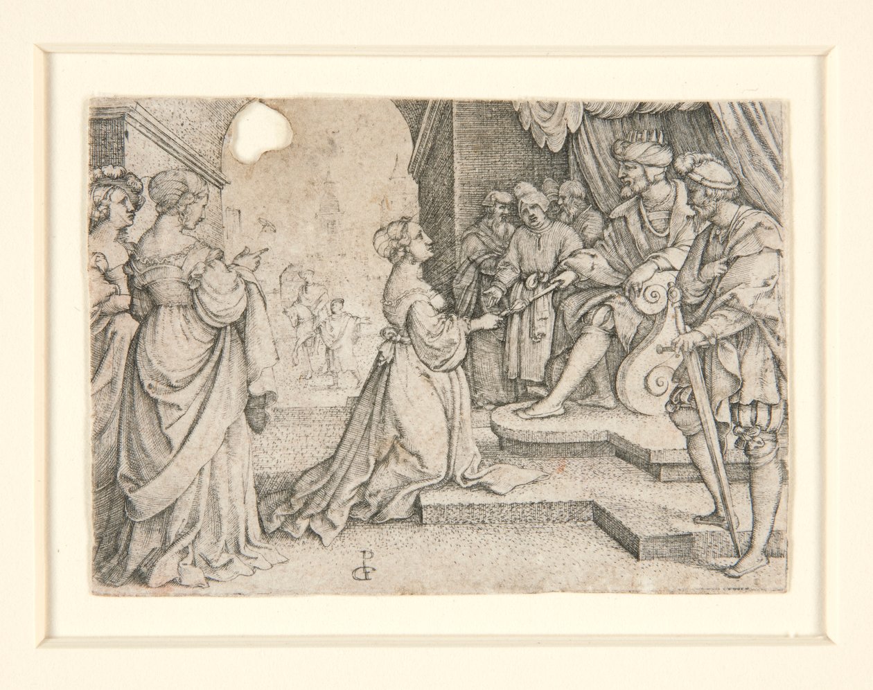 Ester före Ahasveros av Georg Pencz