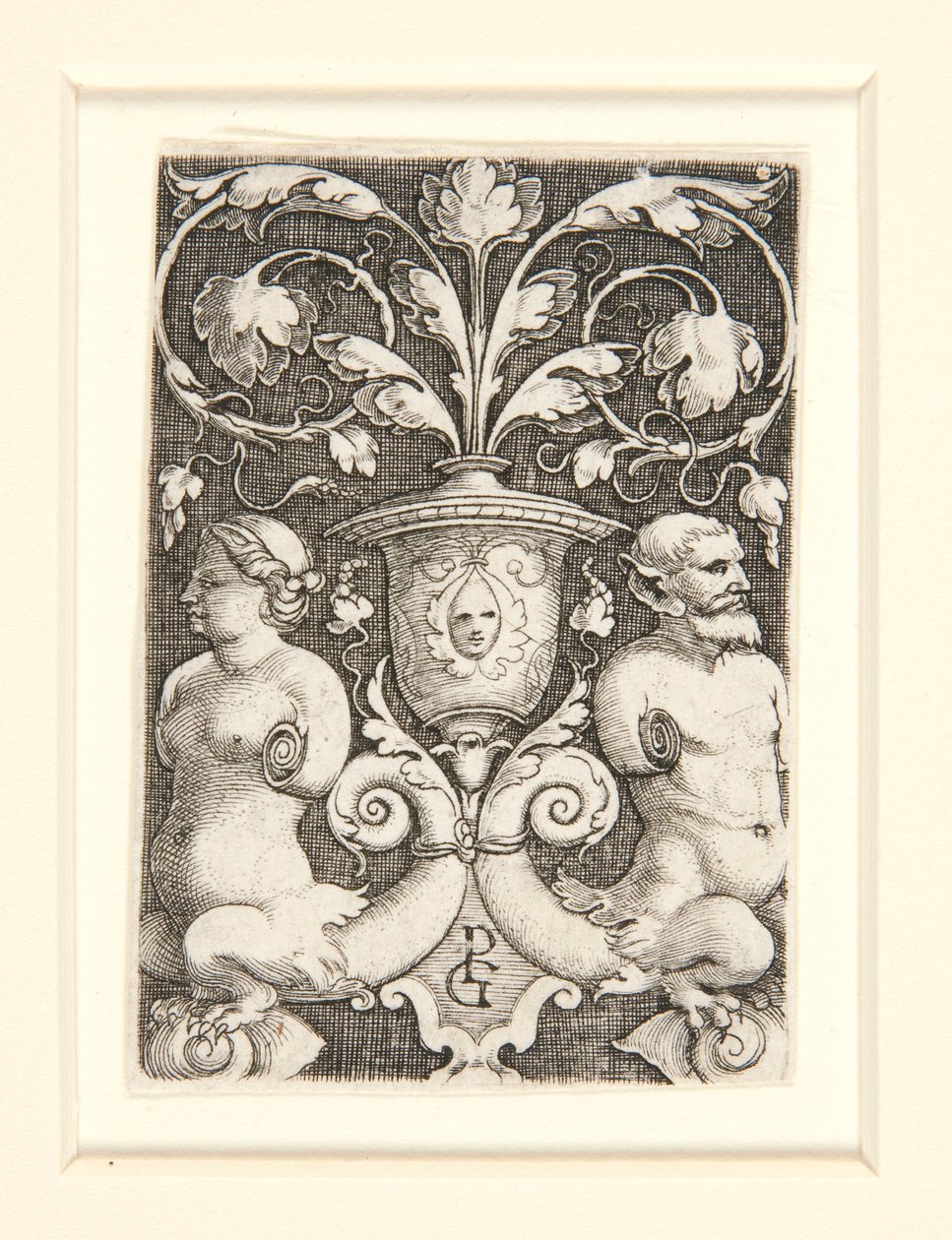 Prydnadsvas med två figurer av Georg Pencz