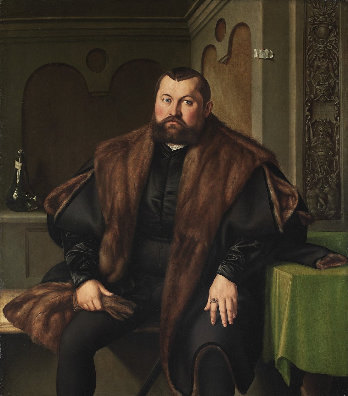 Porträtt av Sigismund Baldinger 1510-1558, 1545 av Georg Pencz