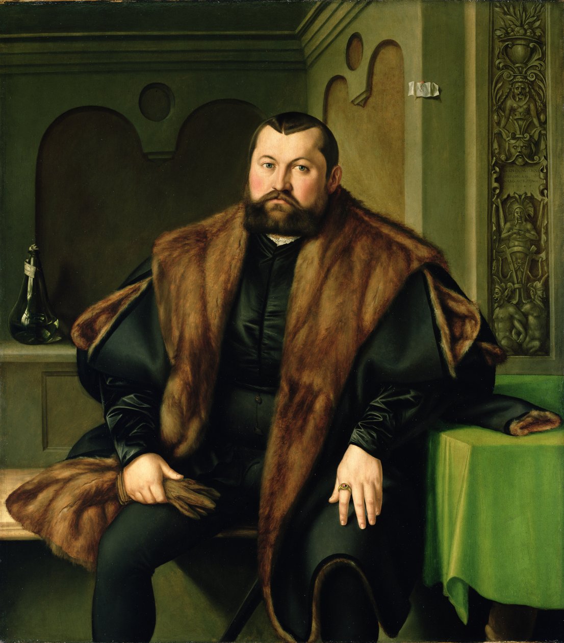 Portrait of Sigmund Baldinger (1510-1558), 1545  av Georg Pencz