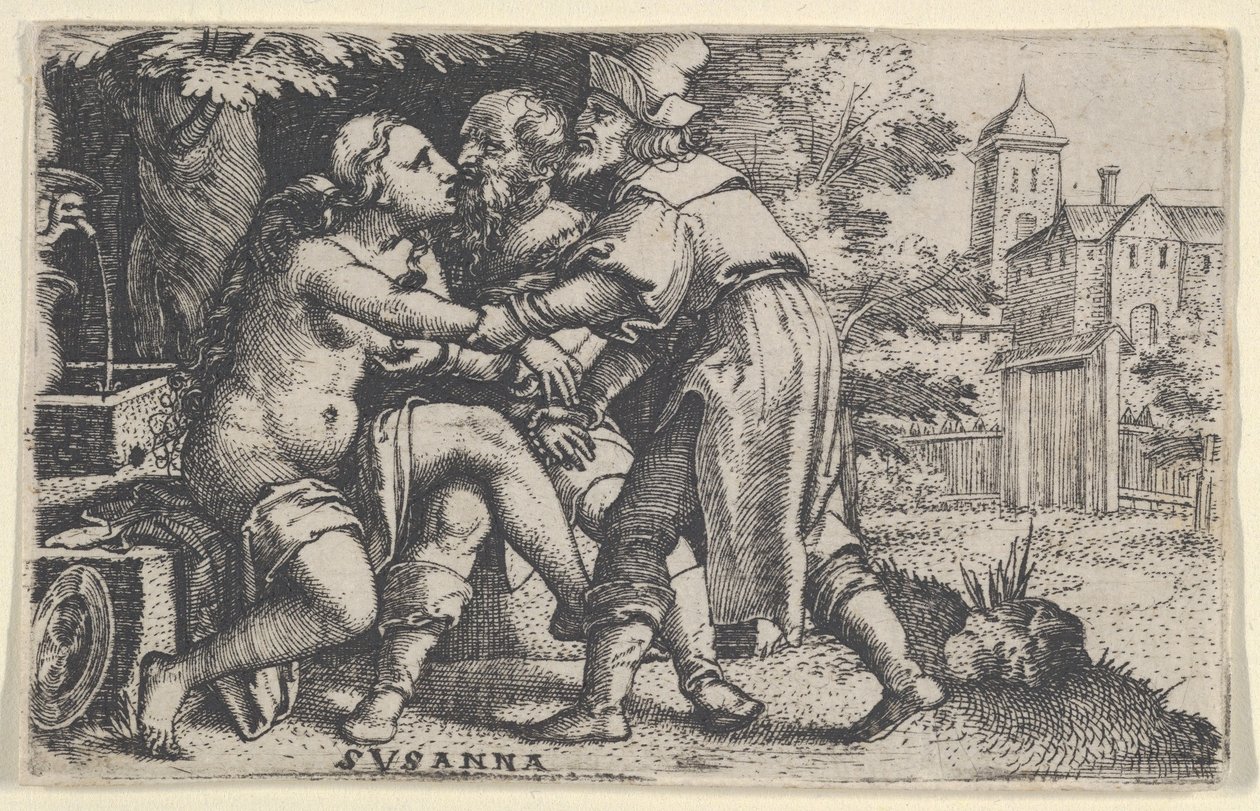 Susanna och de äldre. av Georg Pencz