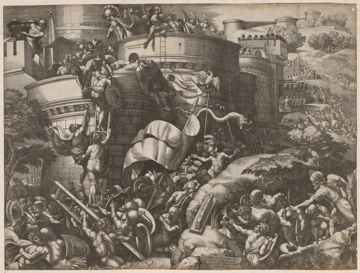 Belägringen av Kartago, 1539. av Georg Pencz
