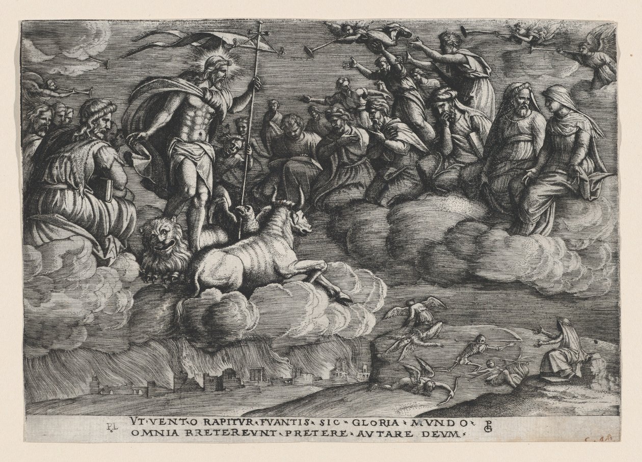 Evighetens triumf på döden, från Petrarkas triumf. av Georg Pencz