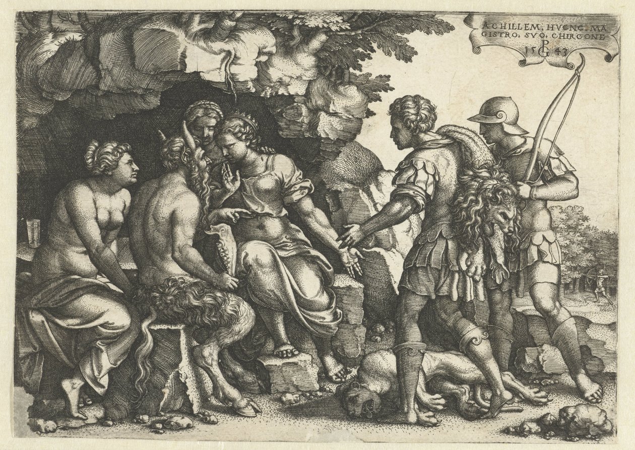Thetis och Chiron i samtal av Georg Pencz