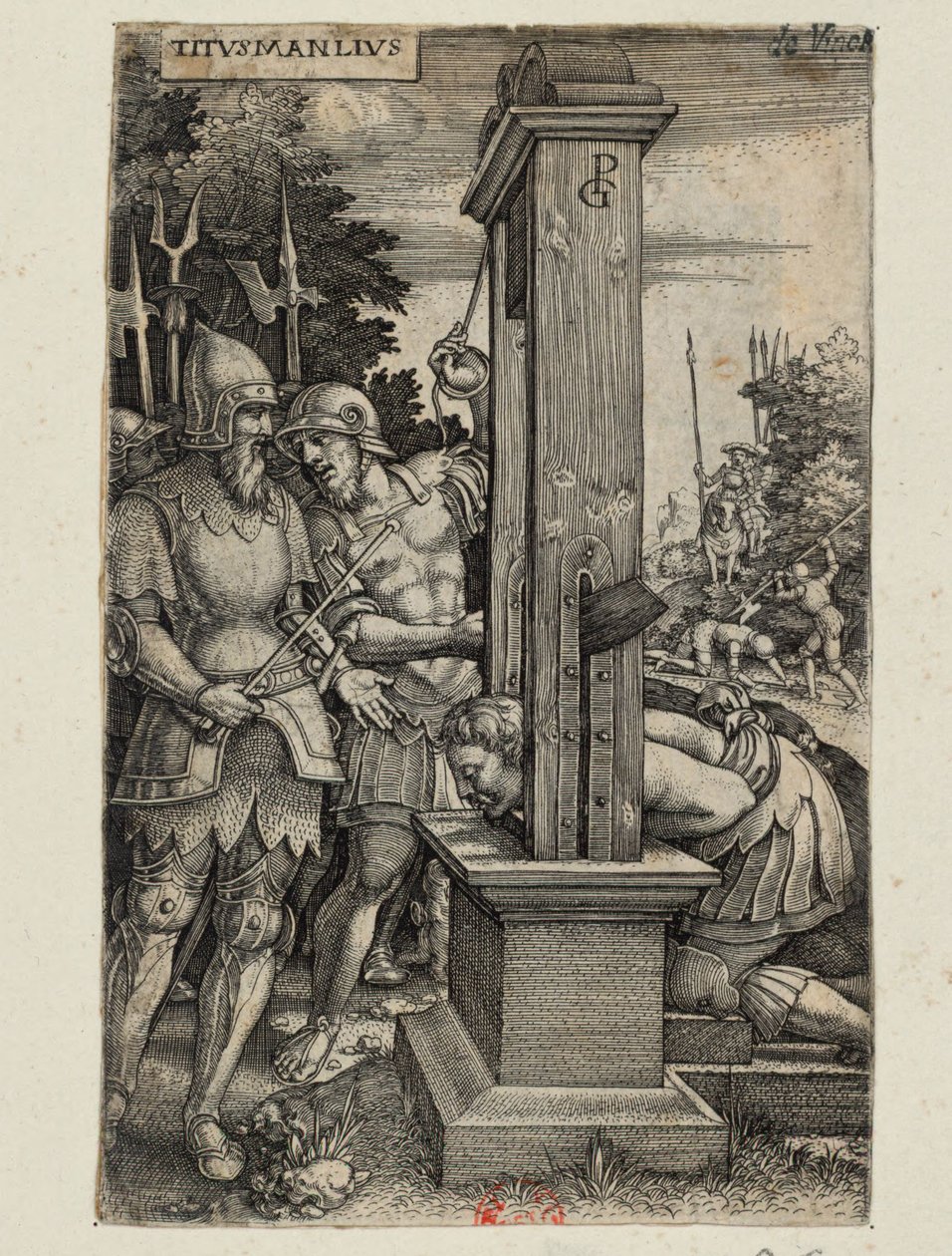 Titus Manlius, ca 1535 av Georg Pencz