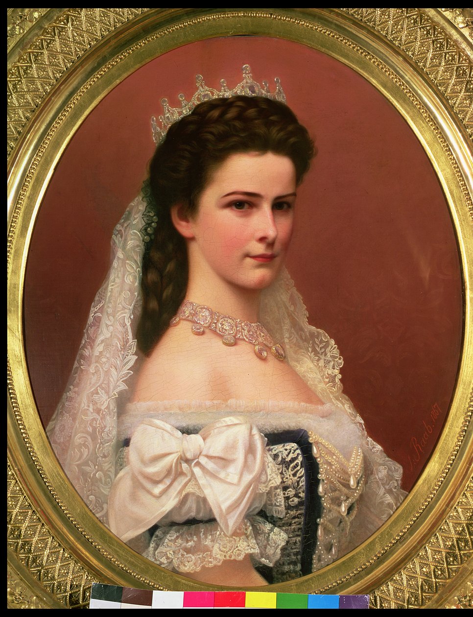 Kejsarinnan Elisabet av Bayern (1837-98) i ungersk dräkt, 1867 av Georg Raab