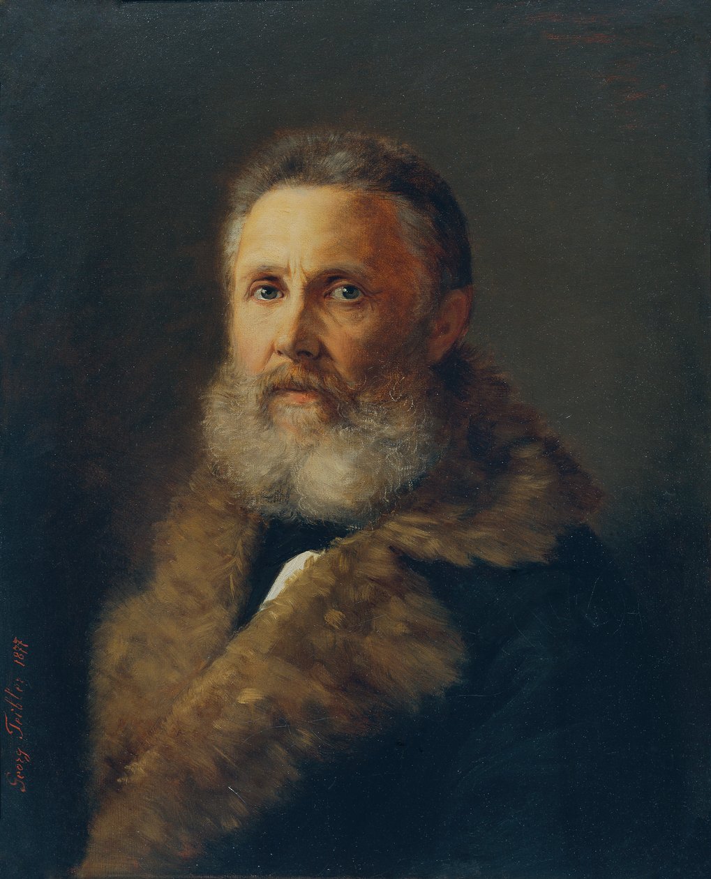 Målaren Carl Teibler, konstnärens far av Georg Teibler