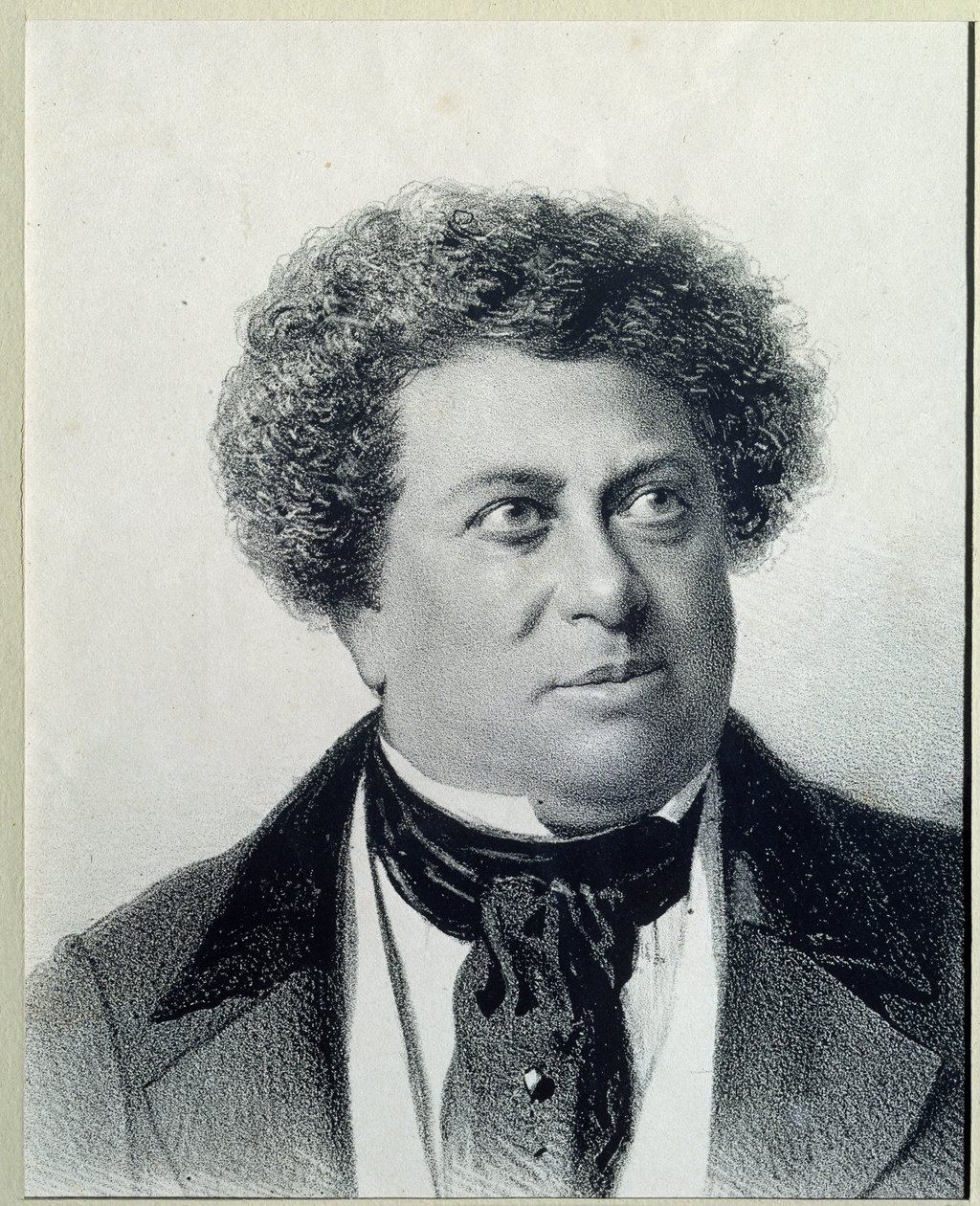 Porträtt av författaren Alexandre Dumas (1802-1870) av Georg Wilhelm Timm