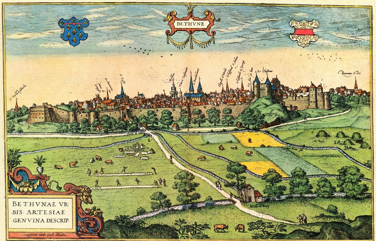 Bethune av Georg and Hogenberg Franz (1535 90) Braun