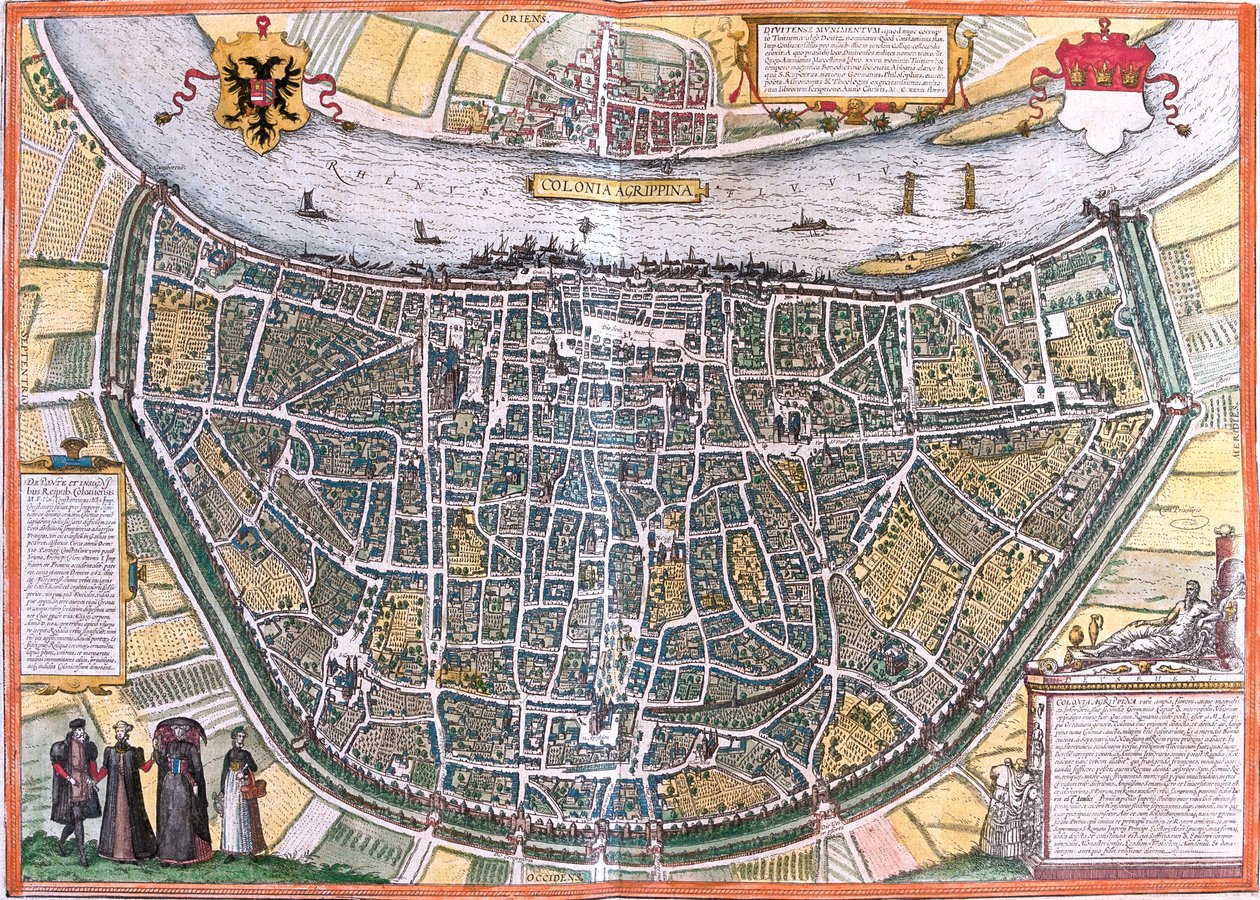 Köln, Tyskland av Georg and Hogenberg Franz (1535 90) Braun