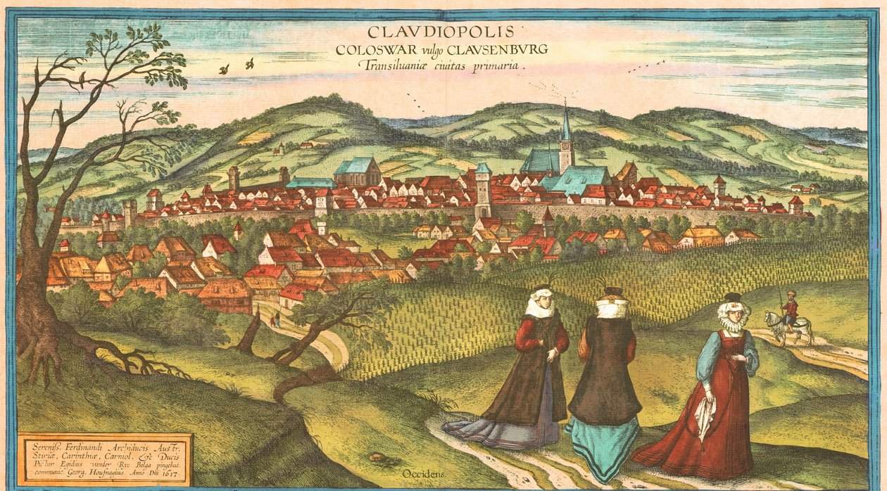 Dacia, Rumänien av Georg and Hogenberg Franz (1535 90) Braun
