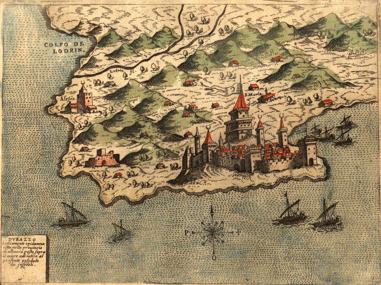 Dalmatien av Georg and Hogenberg Franz (1535 90) Braun