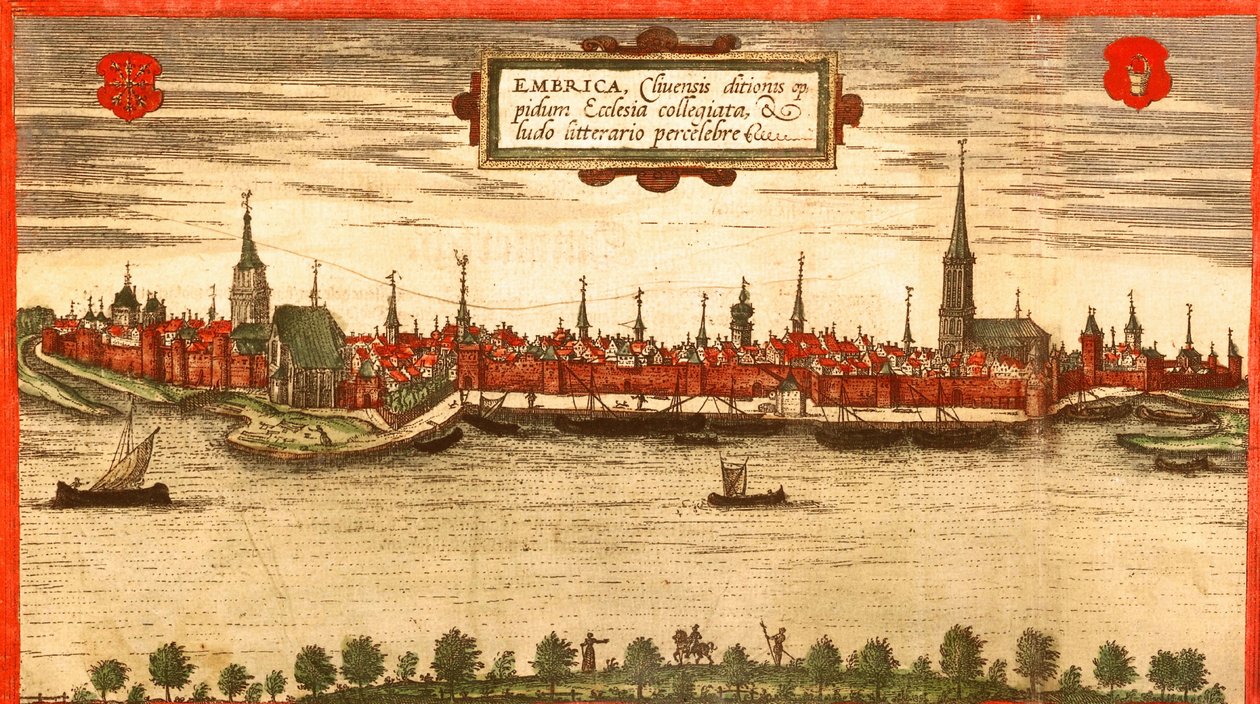 Emmerich, Embrica av Georg and Hogenberg Franz (1535 90) Braun