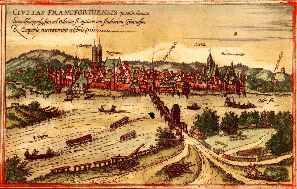 Frankfurt an der Oder av Georg and Hogenberg Franz (1535 90) Braun