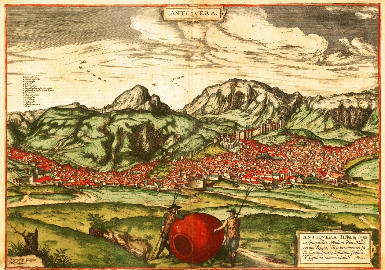 Bönder med stort vinfat av Georg and Hogenberg Franz (1535 90) Braun