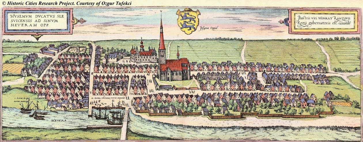 Schleswig Holstein av Georg and Hogenberg Franz (1535 90) Braun