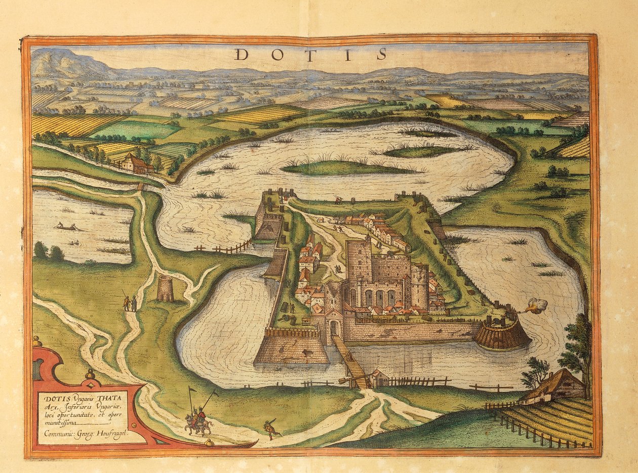 Tata, Dotis från världsstäderna av Georg Braun av Georg Braun and Hogenberg Franz