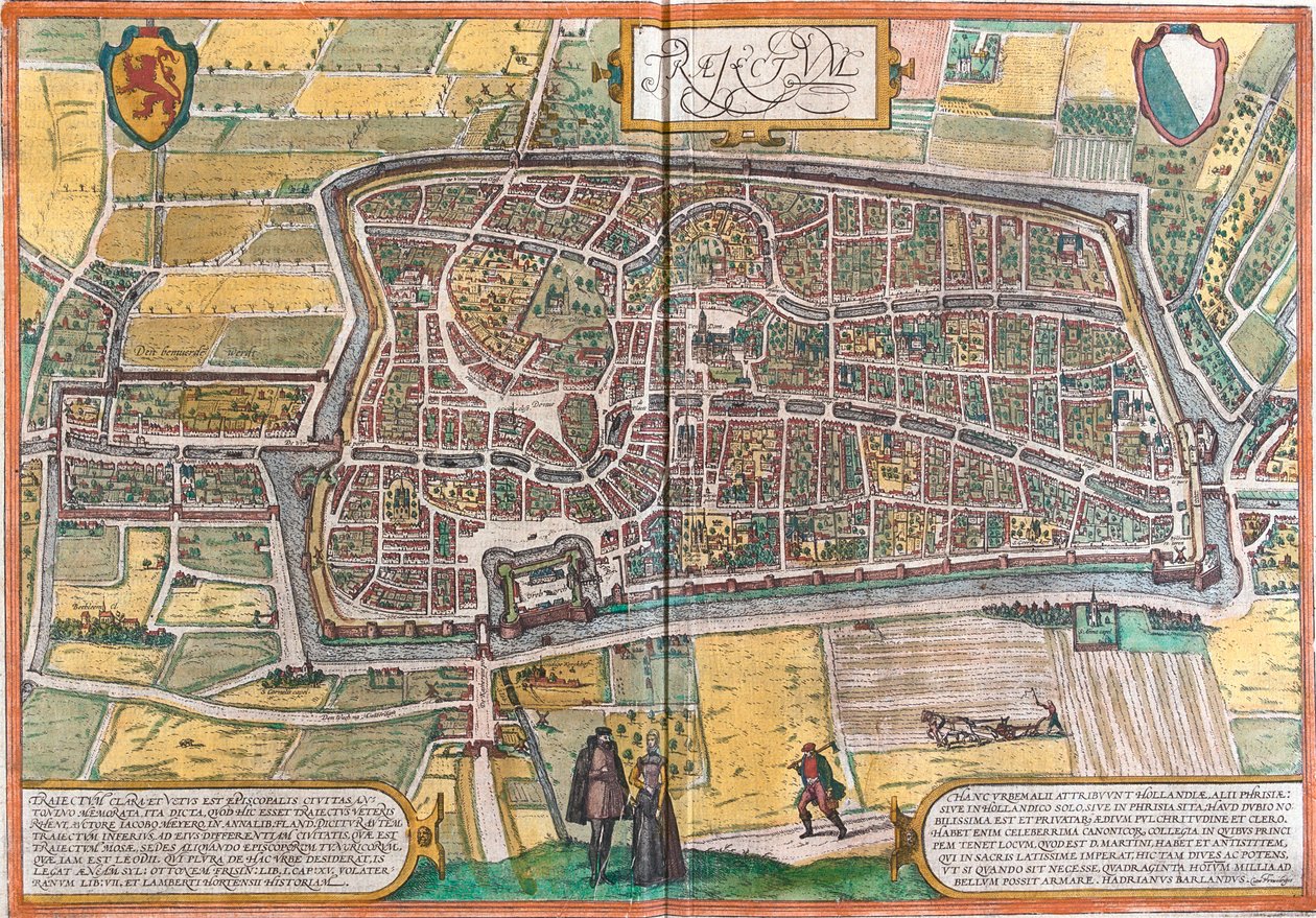Utrecht, Nederländerna av Georg and Hogenberg Franz (1535 90) Braun