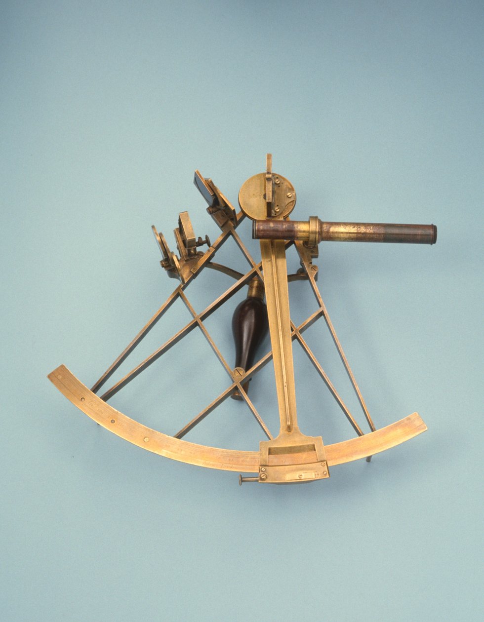 Sextant (mässing, trä och glas) av George Adams